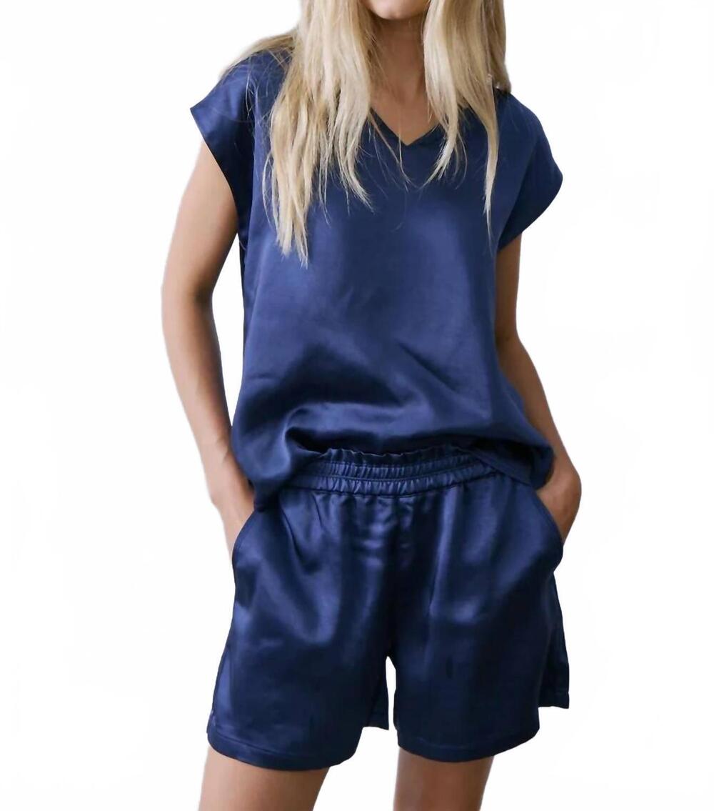 NEW MELISSA NEPTON garick top in summer navy